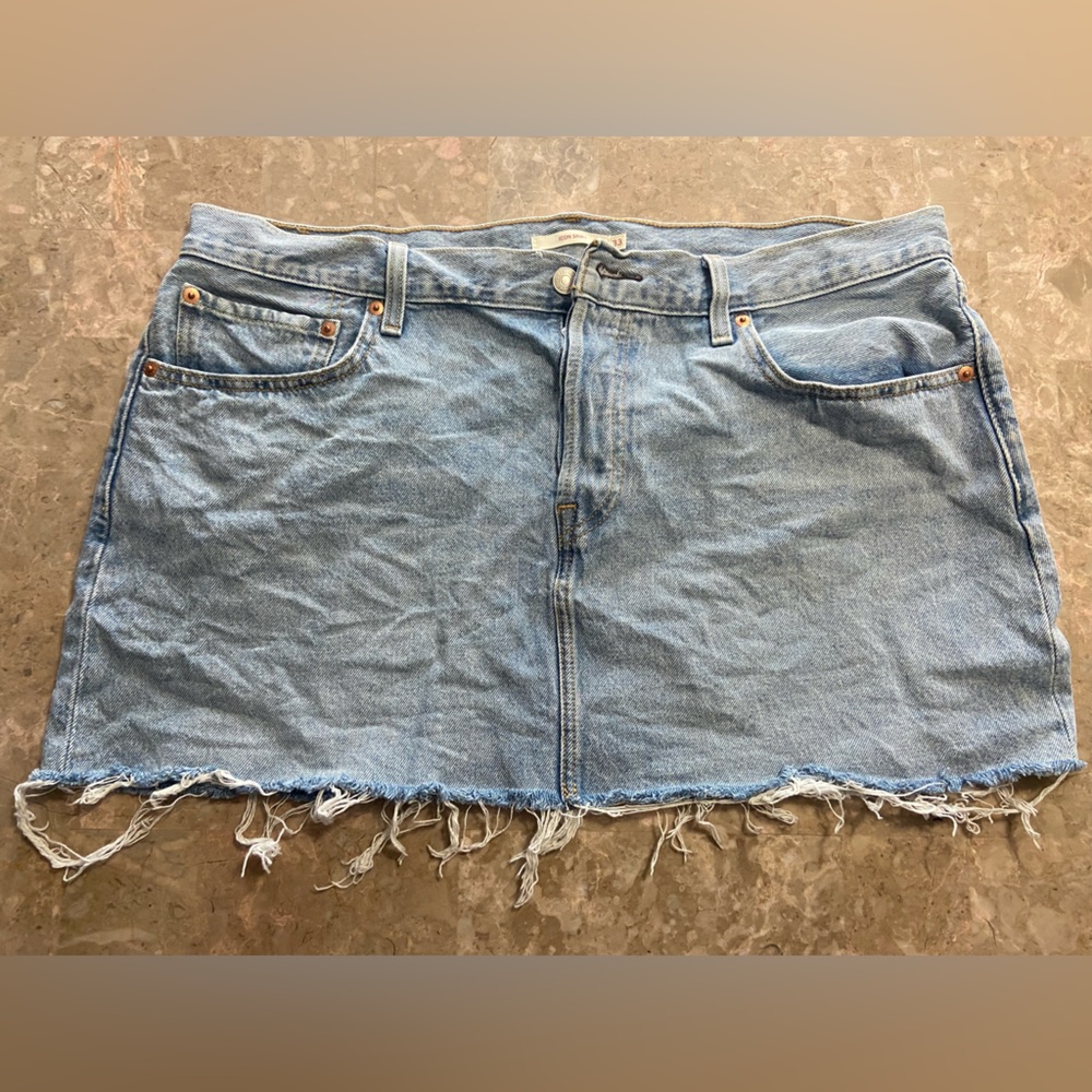 Levi's Light Blue Icon Denim Skirt